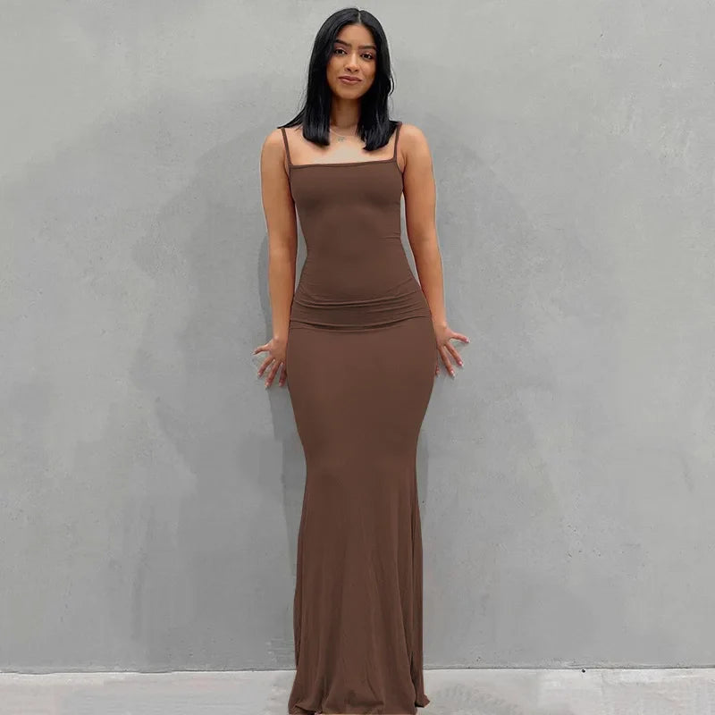 Elegant Mermaid Evening Maxi Dress