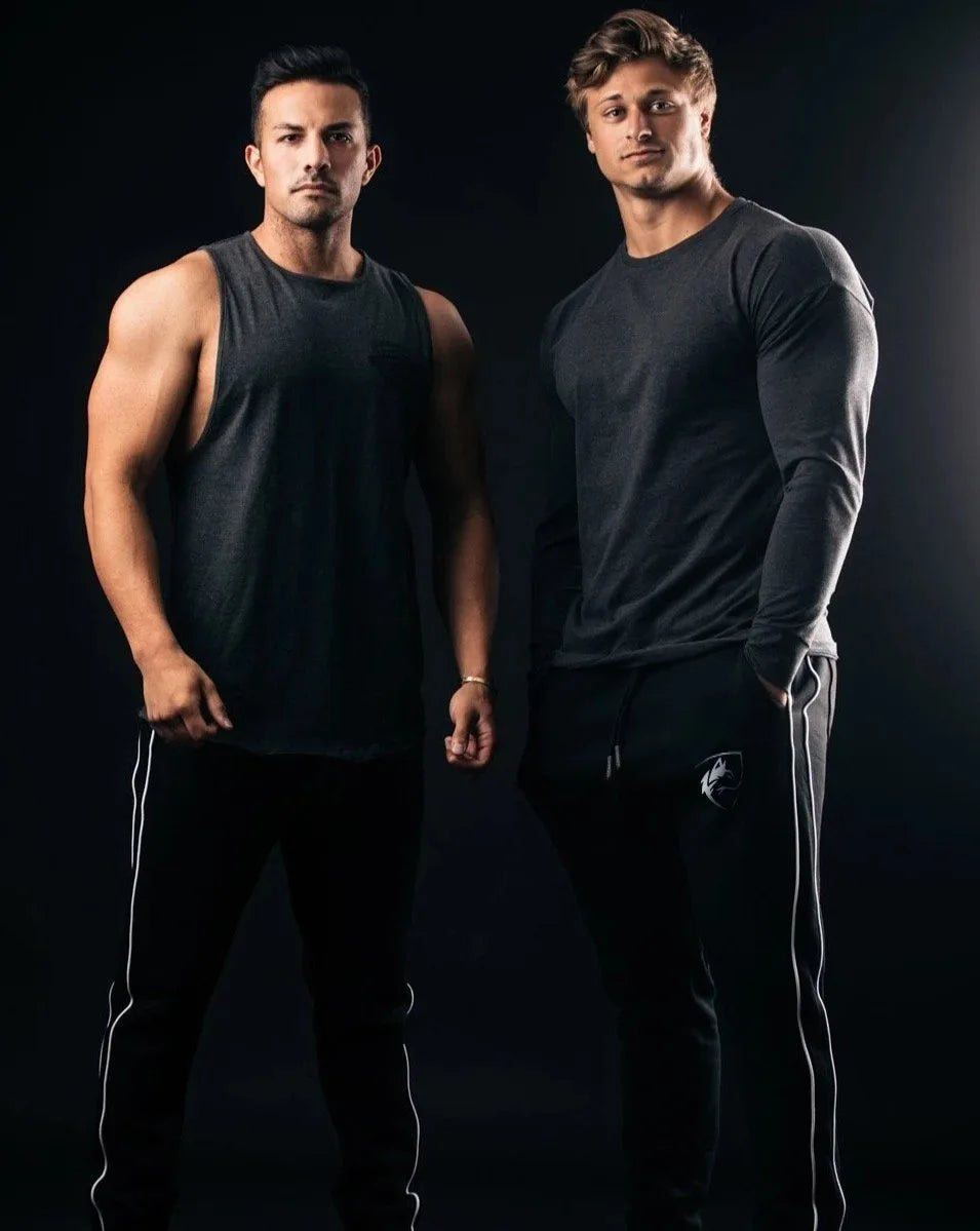 Men's Casual Jogger Pants Winter Sports Tapered Sweatpants for Running Training