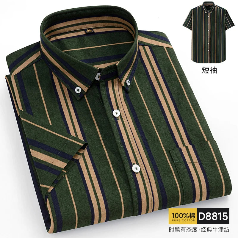 Oxford Cotton Short Sleeve Shirt