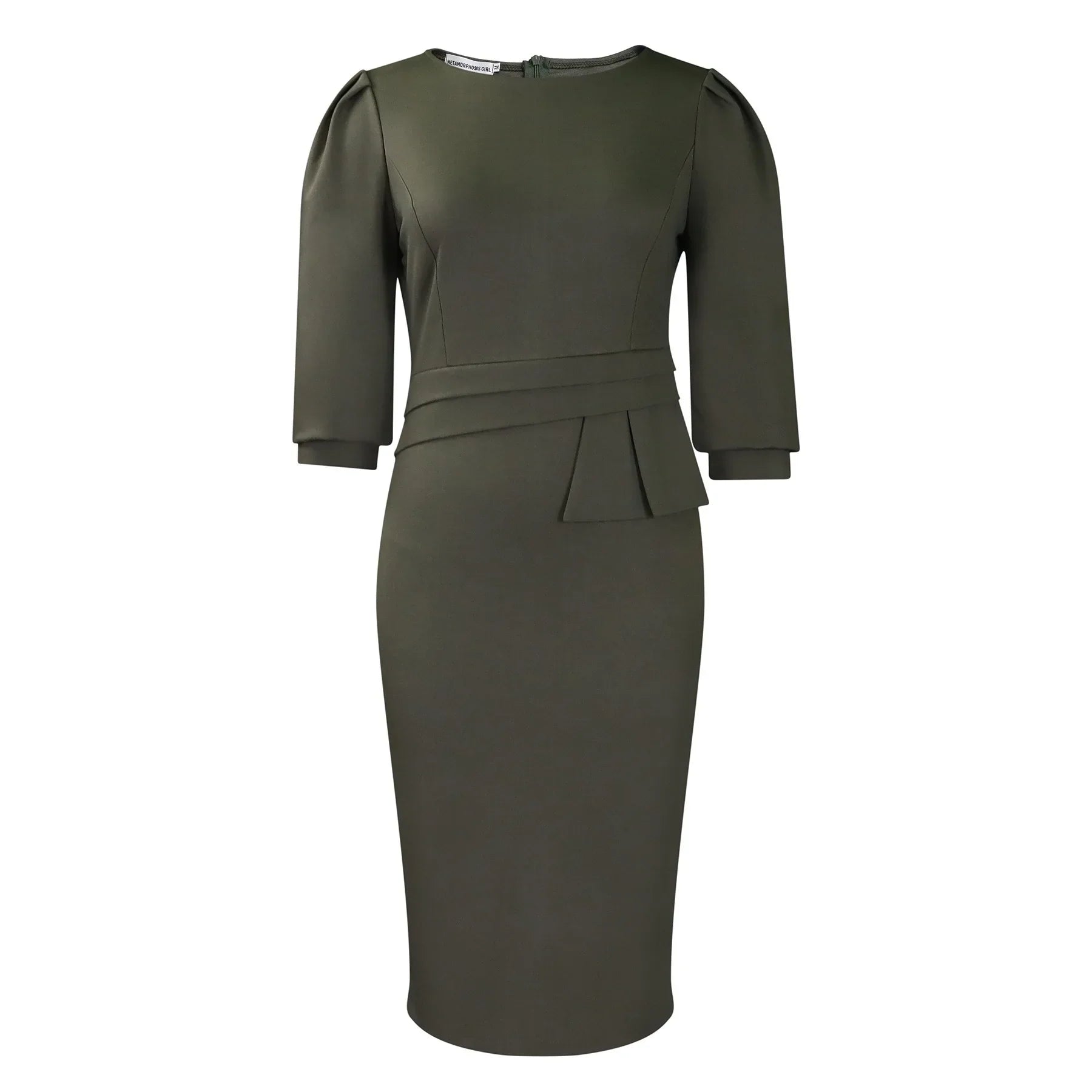 Sheath Half Sleeve Office Dress