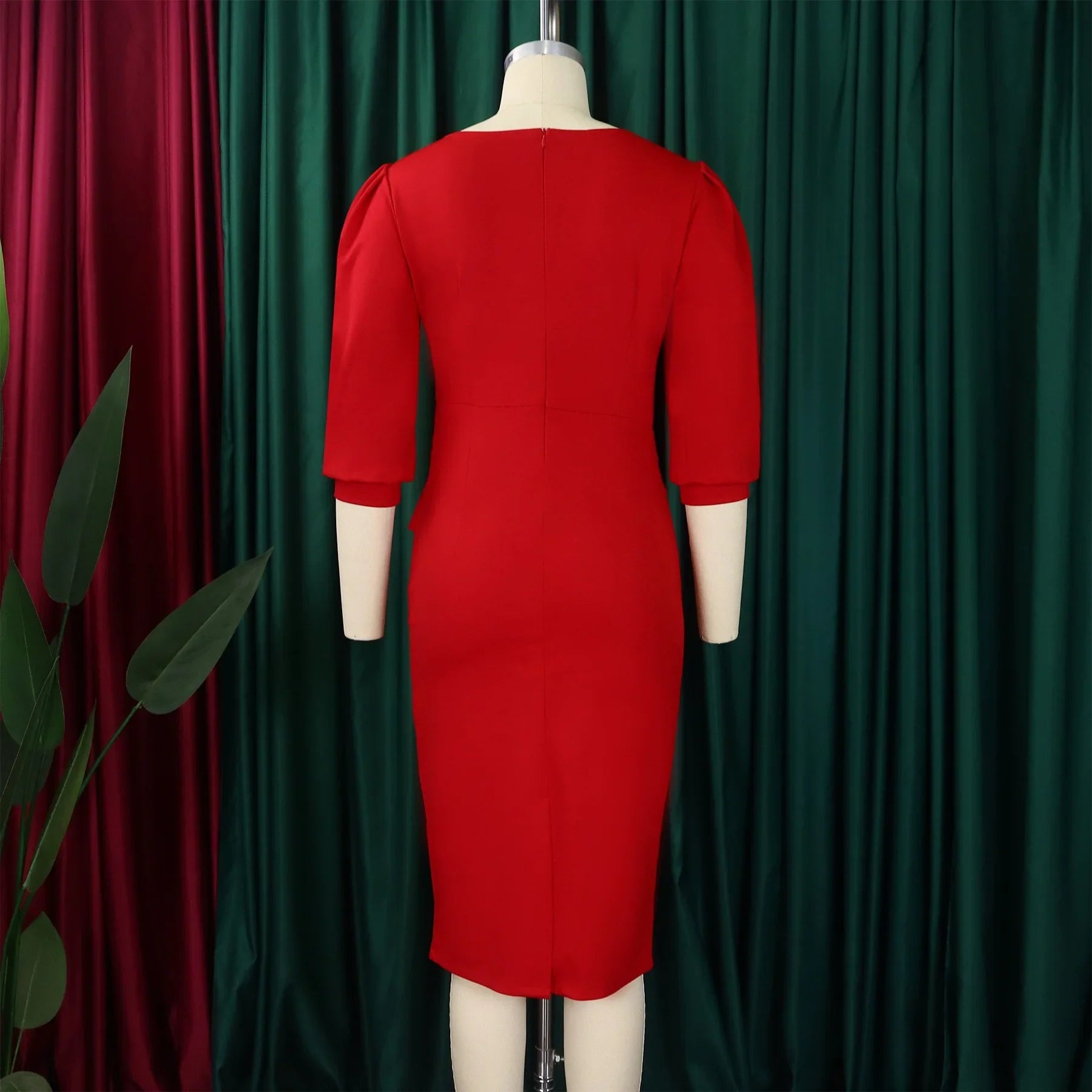 Sheath Half Sleeve Office Dress