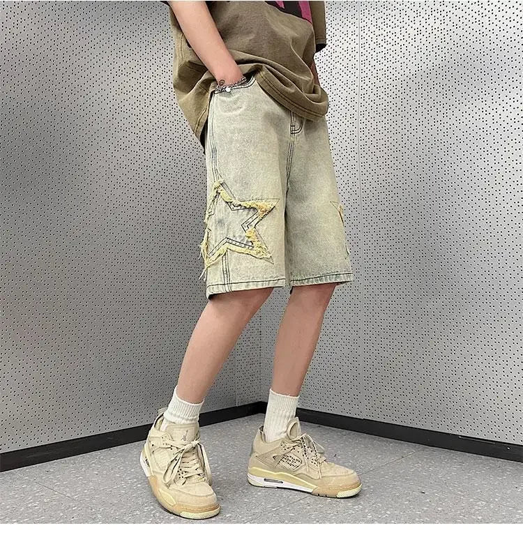 Retro High Street Denim Shorts