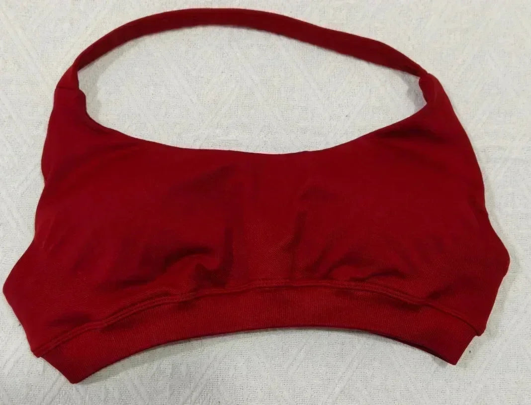KEEP THAT PUMP Strappy Sports Bra With Logo High Support Womens Yoga Seamless Workout Top Elasticity Fitness Running Gym Bras