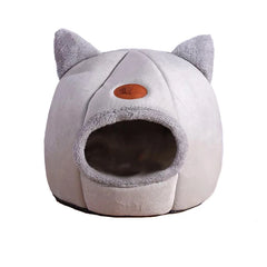 Cozy Cave Nest Winter Cat Bed
