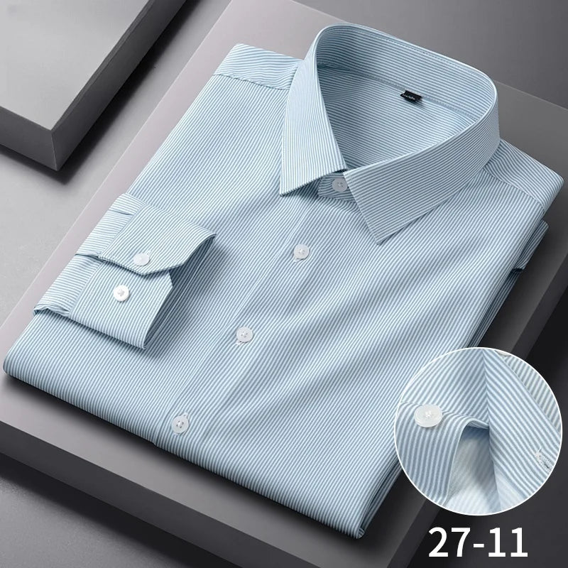 Anti Wrinkle Slim Plaid Shirt