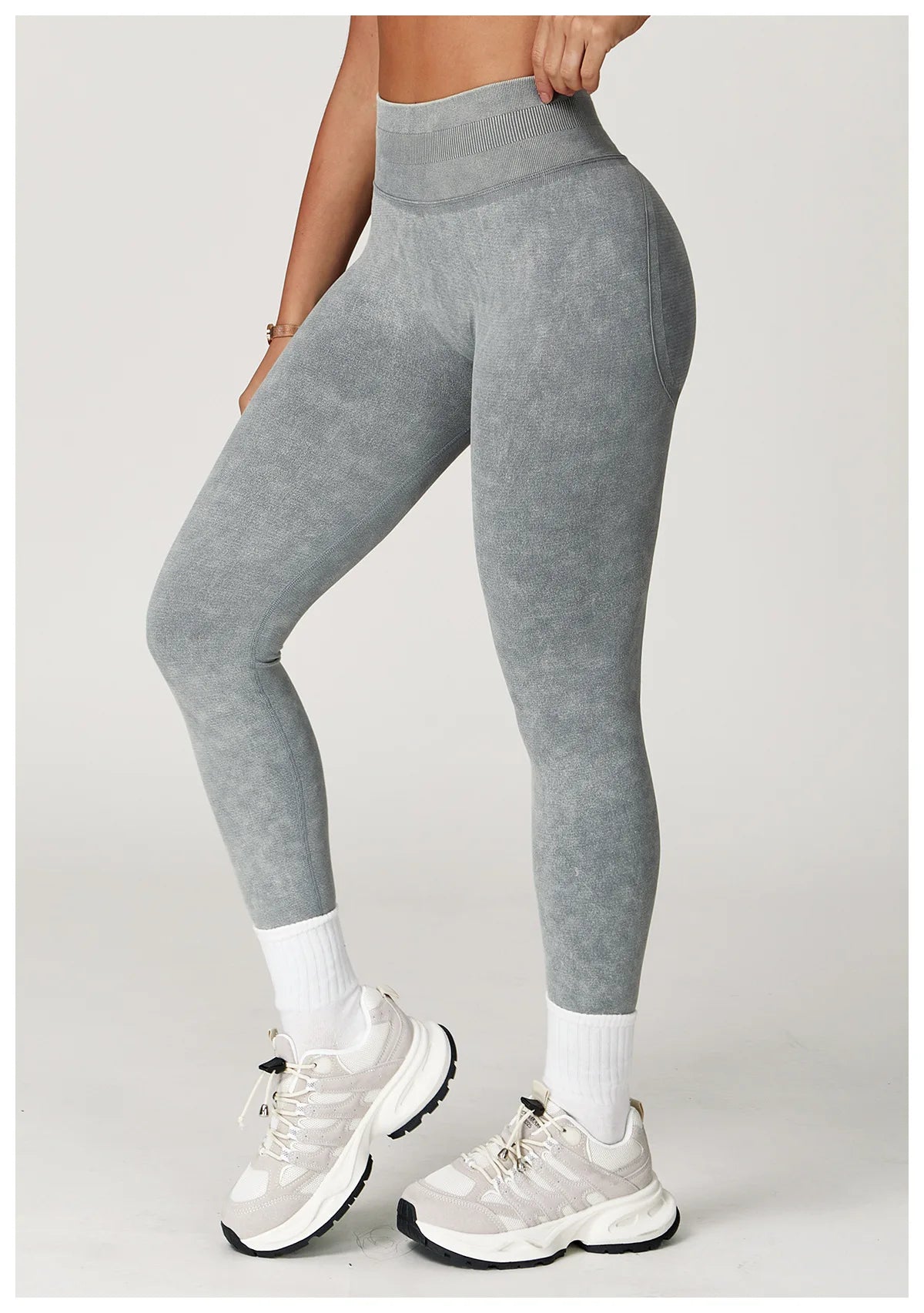 Solid Color Women Yoga Pants High Waist Stretch Gym Leggings Fitness Running Trousers