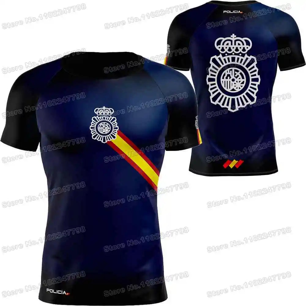 2025 Spain T Shirt Men Outdoor Shirts CNP Clothing Training Tops Downhill MTB Jersey Running Sportswear