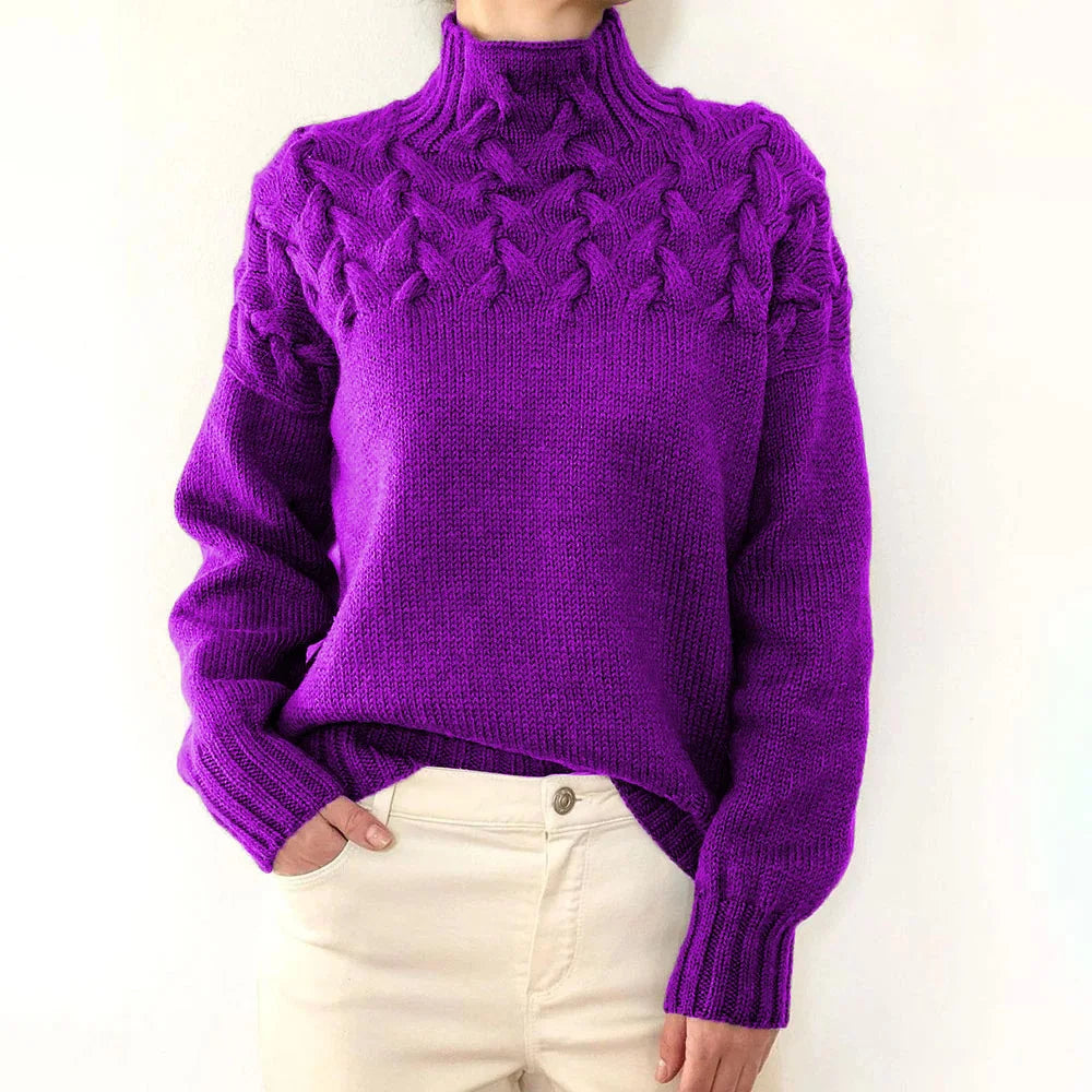 Winter Turtleneck Knit Pullover Sweater