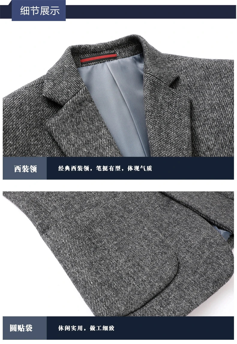 Elegant Tweed Business Blazer