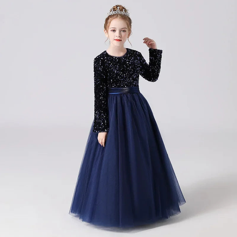Classic Girls Chiffon Ball Gown
