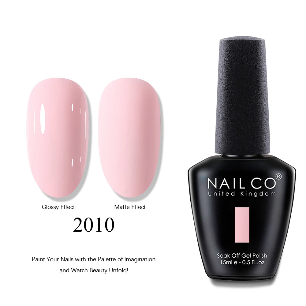 NAILCO 2025 Hot 15ML Gel Nail Polish Nails Semi-permanent UV Varnish High Quality Glass Bottle Nail Art Polish For Manicure