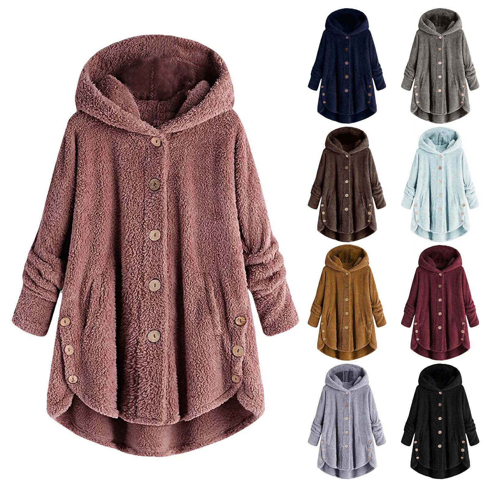 Plush Wool Blend Winter Coat