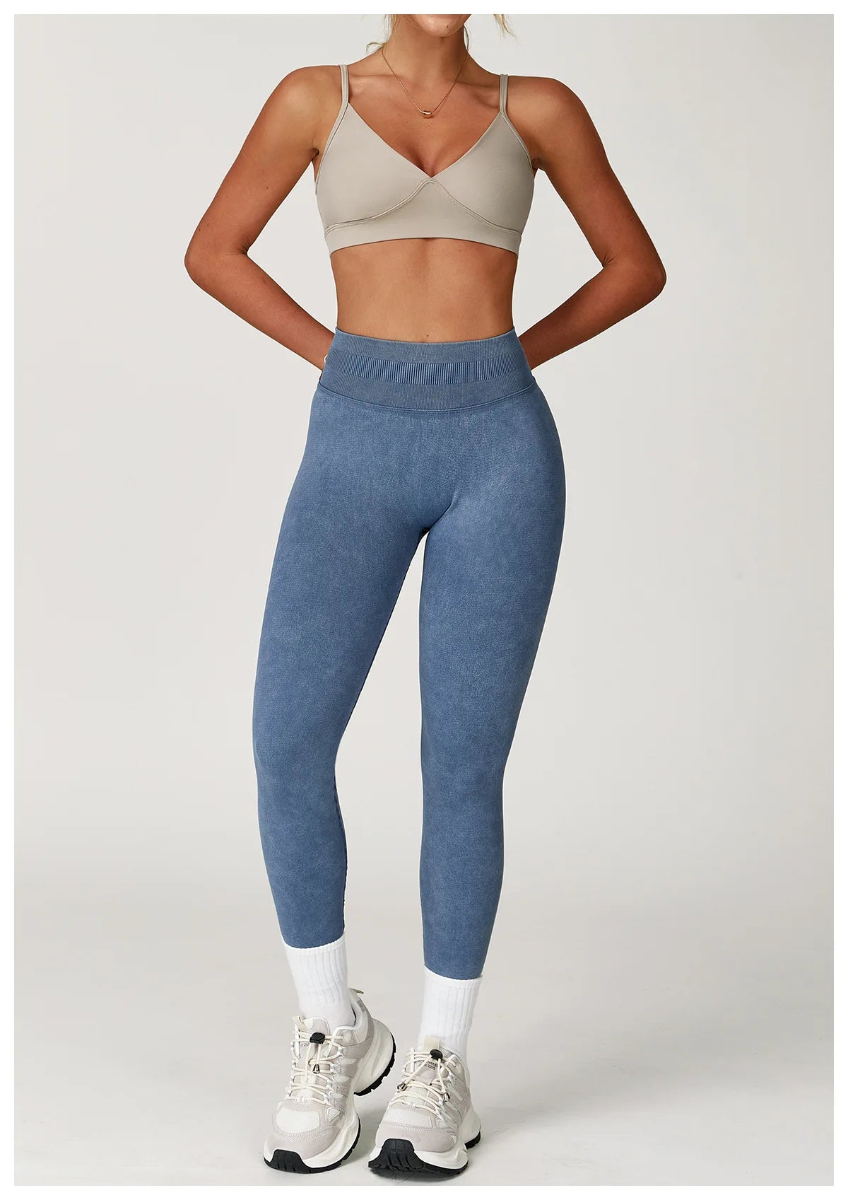 Solid Color Women Yoga Pants High Waist Stretch Gym Leggings Fitness Running Trousers