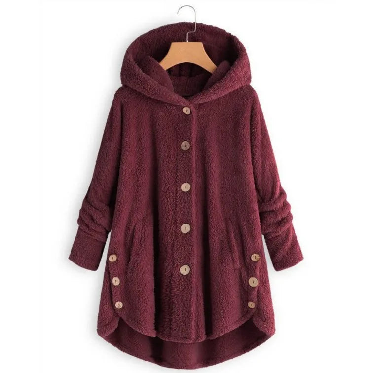 Plush Wool Blend Winter Coat