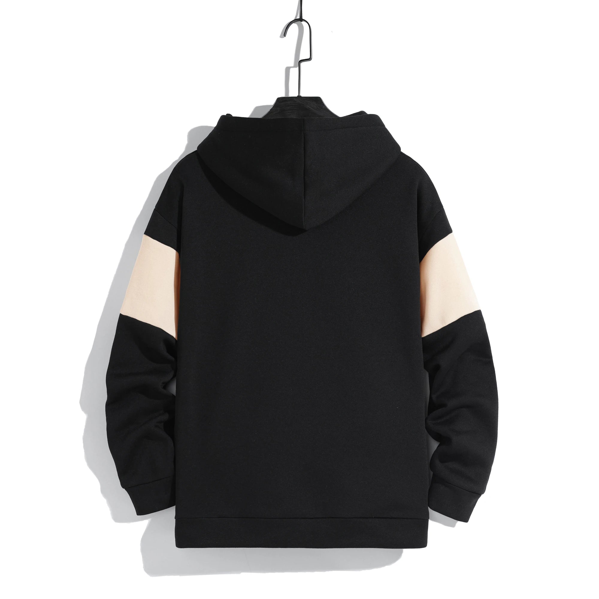 Men's patchwork color hoodie light fleece hoodie long sleeve hoodie sports hoodie