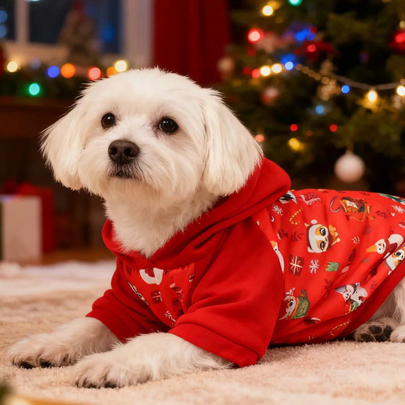 Festive Pet Christmas Holiday Hoodie