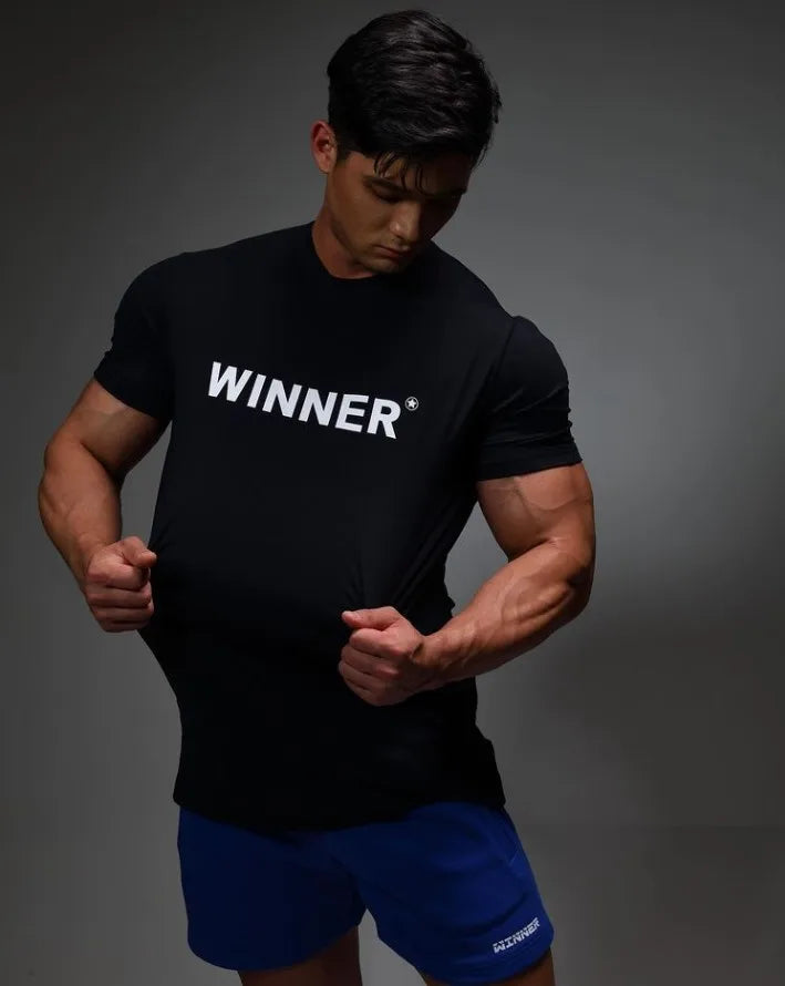 Men Muscle Shirt Slim Fit Bodybuilding Tshirt Men Workout Fitness Shirts Top Tees