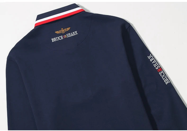 Thick Cotton Embroidered Polo Shirt