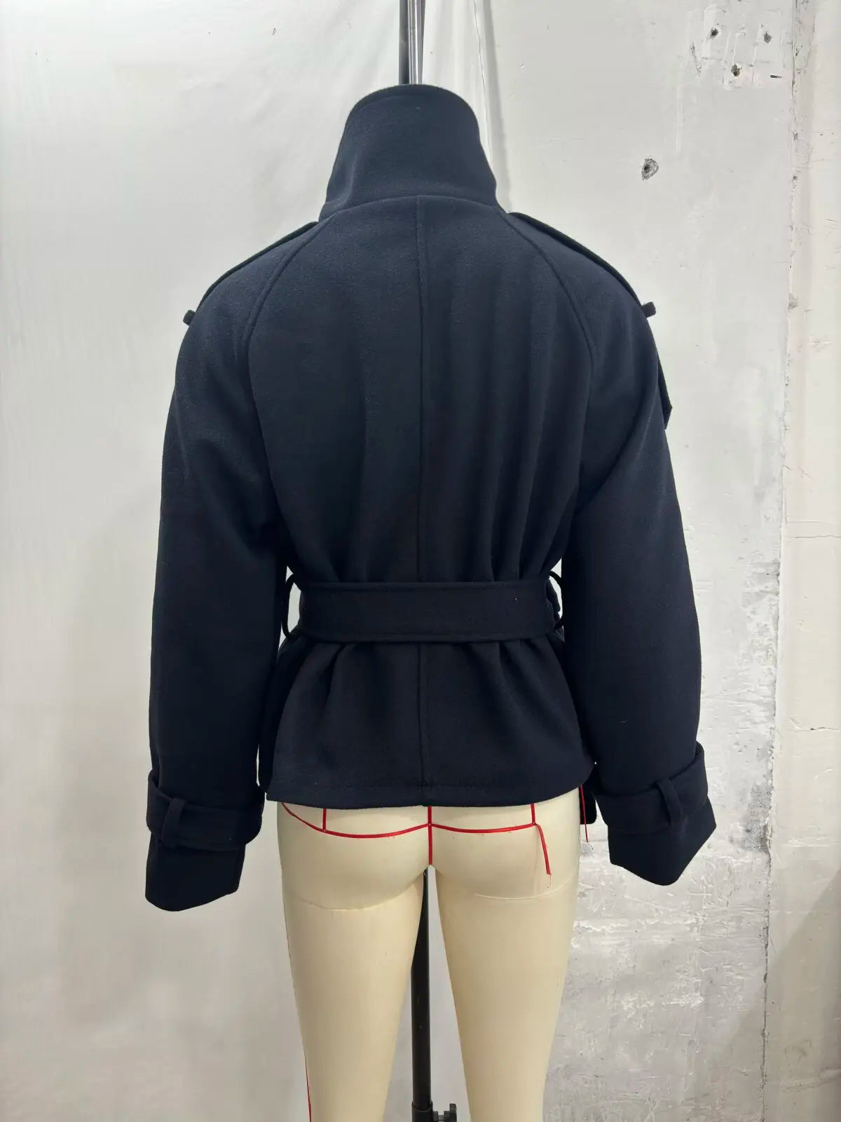 New Women's Jackets & Coats Autumn 2026 Fashion Loose Belt Elegant Turtleneck Warm Winter Jackets Women's Chic Youth Street Coat
