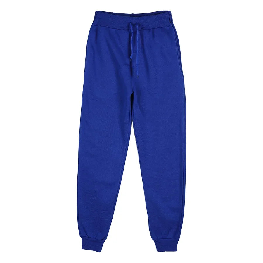 2025 Autumn/Winter Joggers Sweatpants Men and Women Elastic Waist Loose Casual Trousers White Beige Pink Yellow Mens Sweat Pants