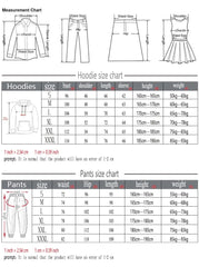 Men's 2 Piece Tracksuit Hooded Sweatshirt Sweatpants Casual Jogger Sportswear Streetwear Sets Male Sports Suits Outfit Clothing