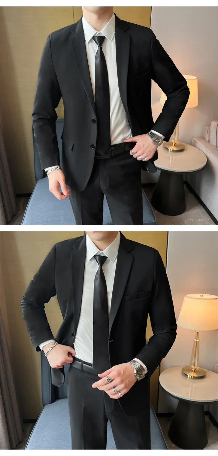 Korean Slim Business Suit Set