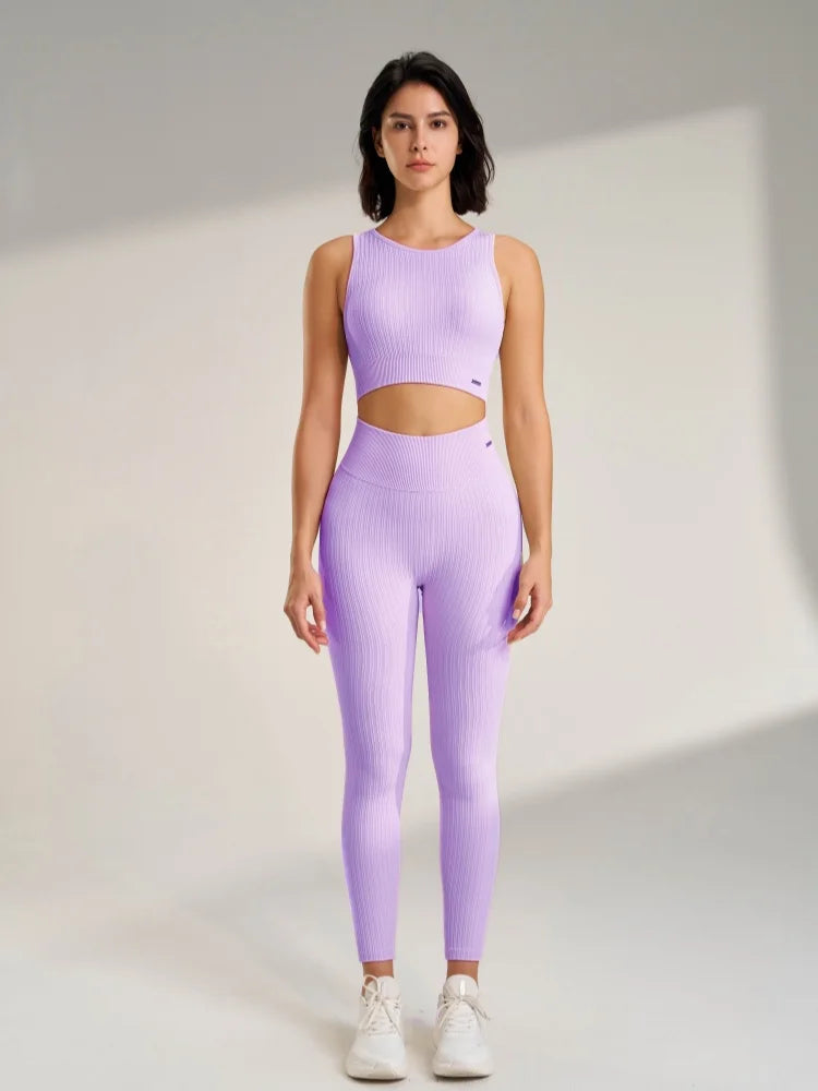 Women Yoga Set Buttery Soft Workout Clothing Gym Wear High Waist Leggings Crop Sports Bra 2 Piece Fitness Sports Suits