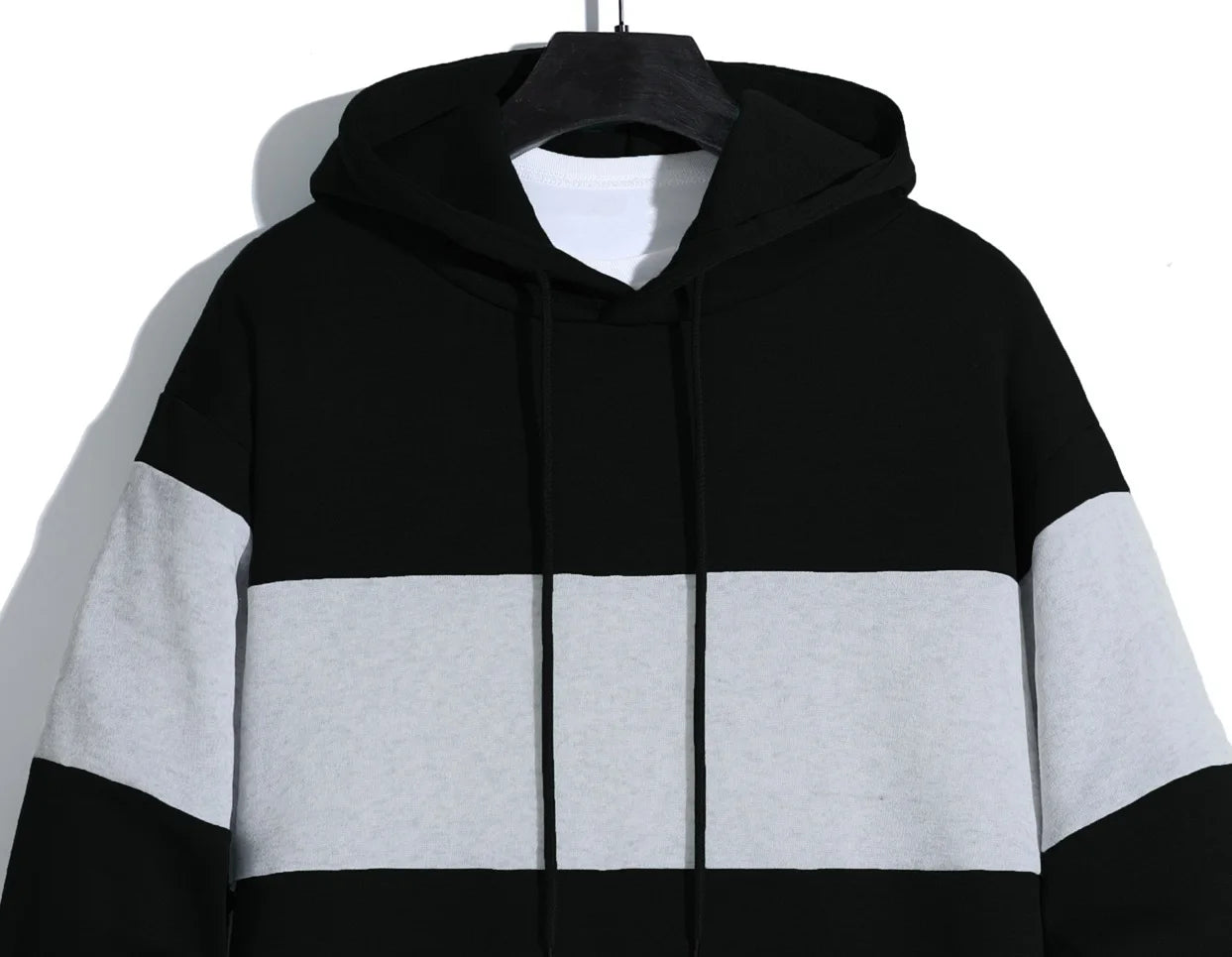 Men's patchwork color hoodie light fleece hoodie long sleeve hoodie sports hoodie