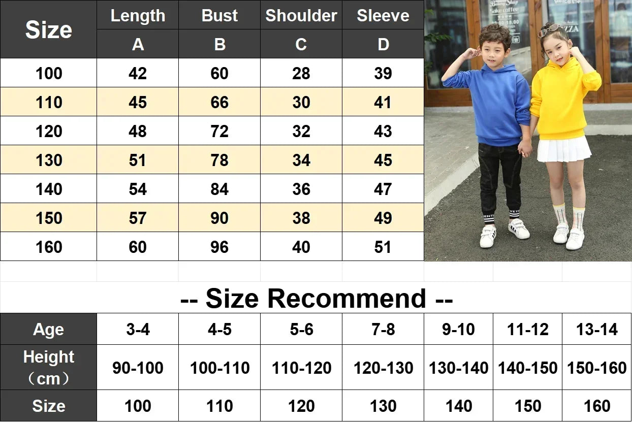 Children Hooded Kids Hoodie Colorful Gradient POLO Letter Print Long Sleeve Pullover Sweatshirt Boy Girl Casual Autumn Outerwear