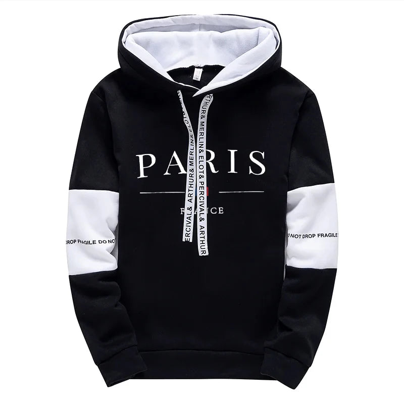 Men's Tracksuit 2 Pcs Sets Print Casual Hooded Sweatshirts Outdoors Sports Jogging Clothing Classic Fashion Single Hoodie Pants