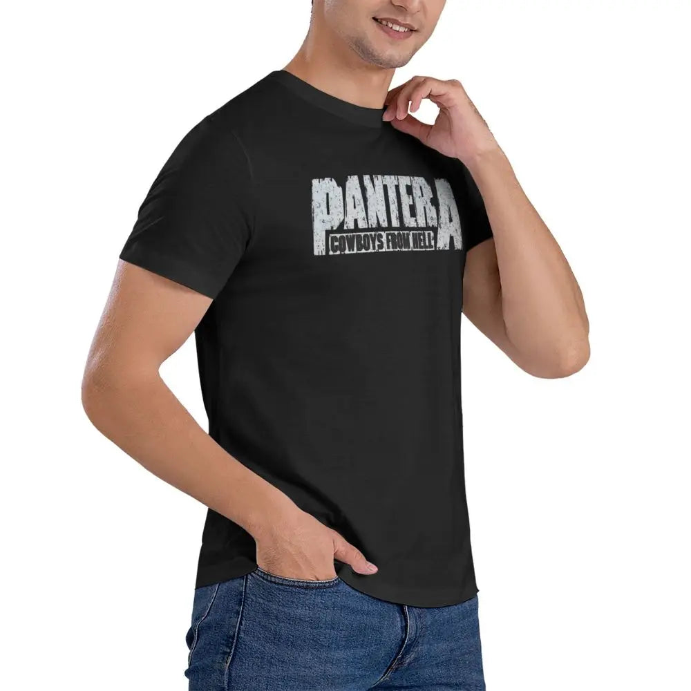 White Band Graphic Cotton Tee