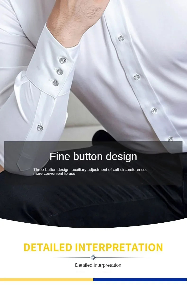 Korean Slim Non-Iron Dress Shirt
