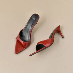 Women's High Heels Summer Slippers Women Sandals Fashion Classic Pointy Open Toe Stiletto Heels Sexy 2026 High-heeled Slippers