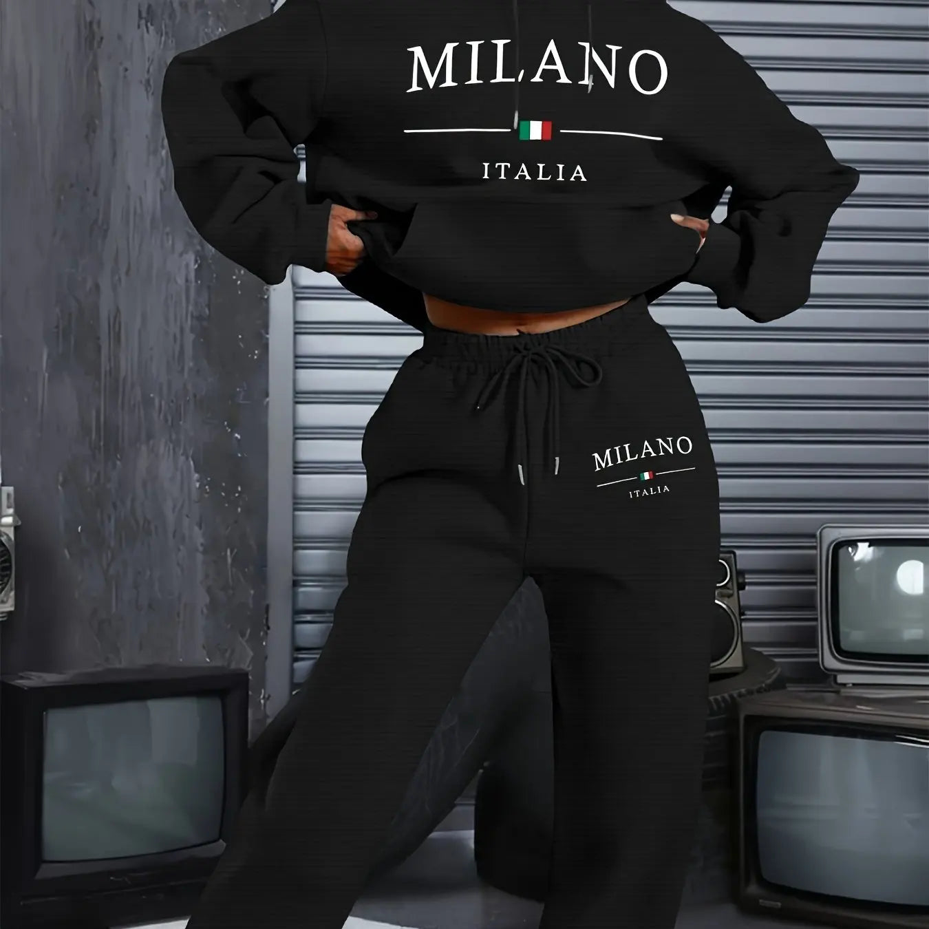 Women’s MILANO ITALIA Hoodie & Sweatpants Set