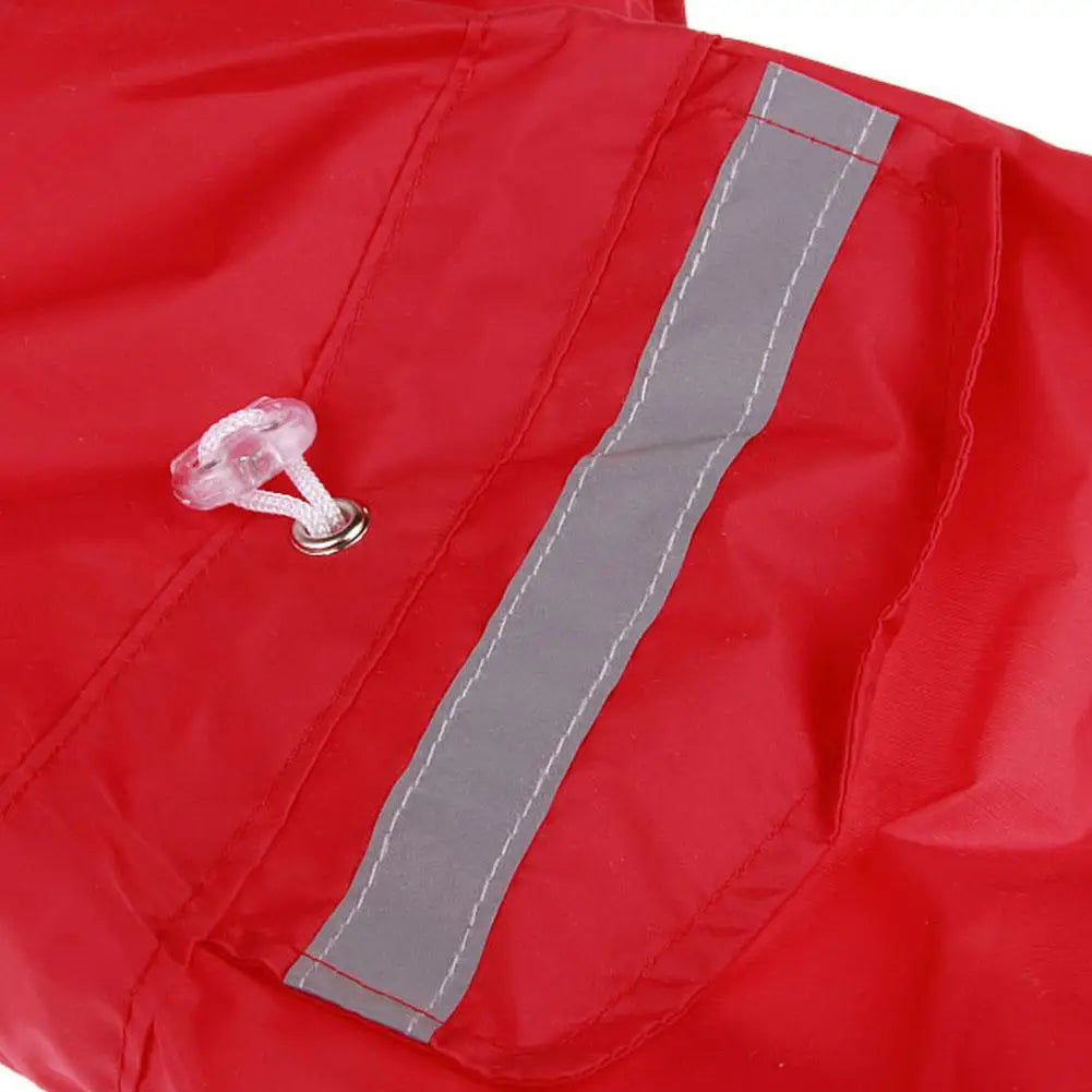Pet Dog Raincoat Waterproof Puppy Cat Rain Coat Jacket Hooded Outdoor Rainwear Jumpsuit Clothes Small Medium Dogs Apparel