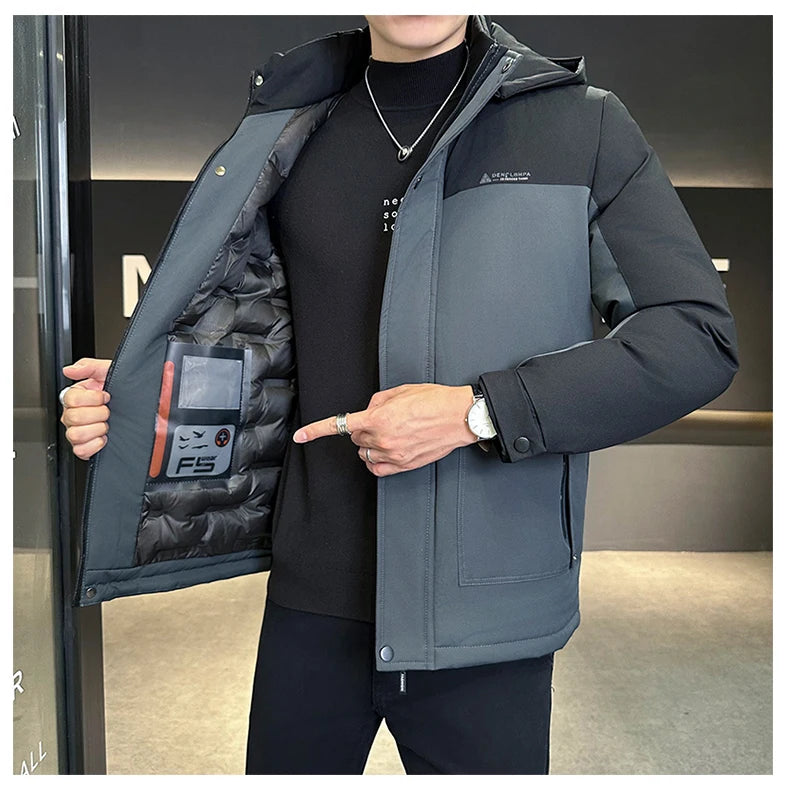 Windproof Winter Down Men Jacket