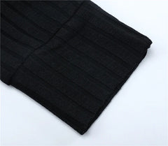 Slim Ribbed Turtleneck Pullover
