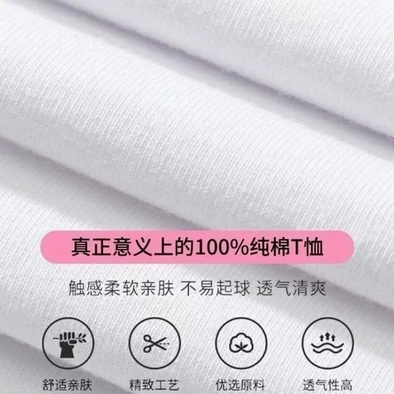 Women T-Shirts Loose Streetwear Unisex Fun Dog Printing Short Sleeve Cotton Girl Tees Female Top Summer 2026