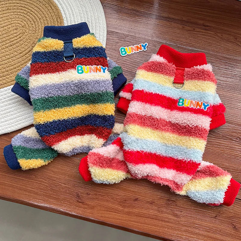 Pet Dog Clothes Soft Warm Fleece Dogs Jumpsuits Pet Clothing for Small Dogs Puppy Cats Clothes Chihuahua Yorkshire Costume Coat