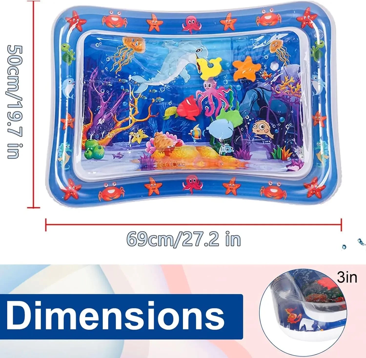 Ocean Theme Inflatable Water Playmat