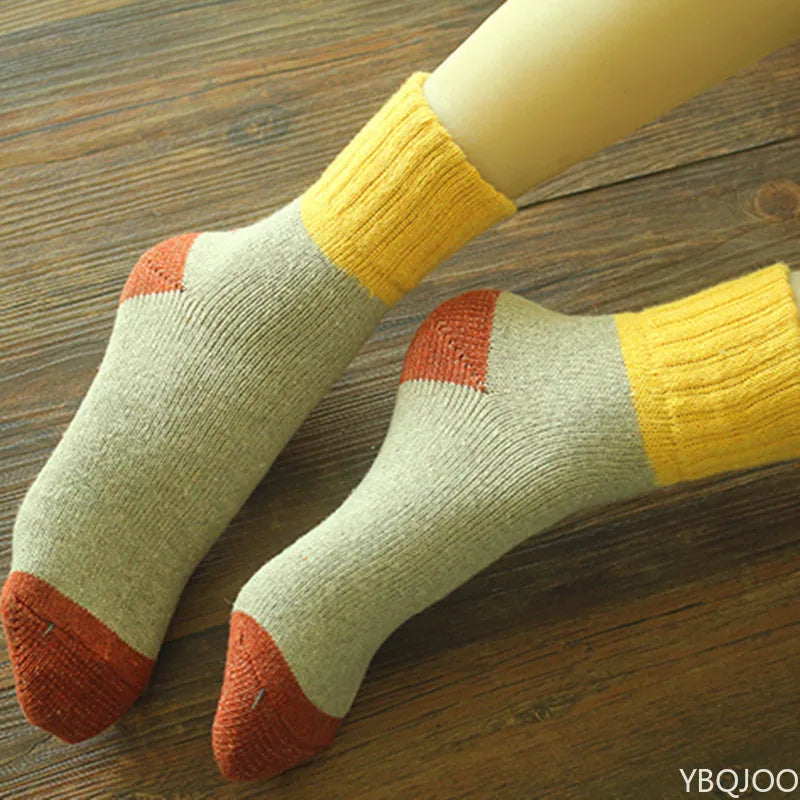 Cozy Patchwork Winter Sock Set