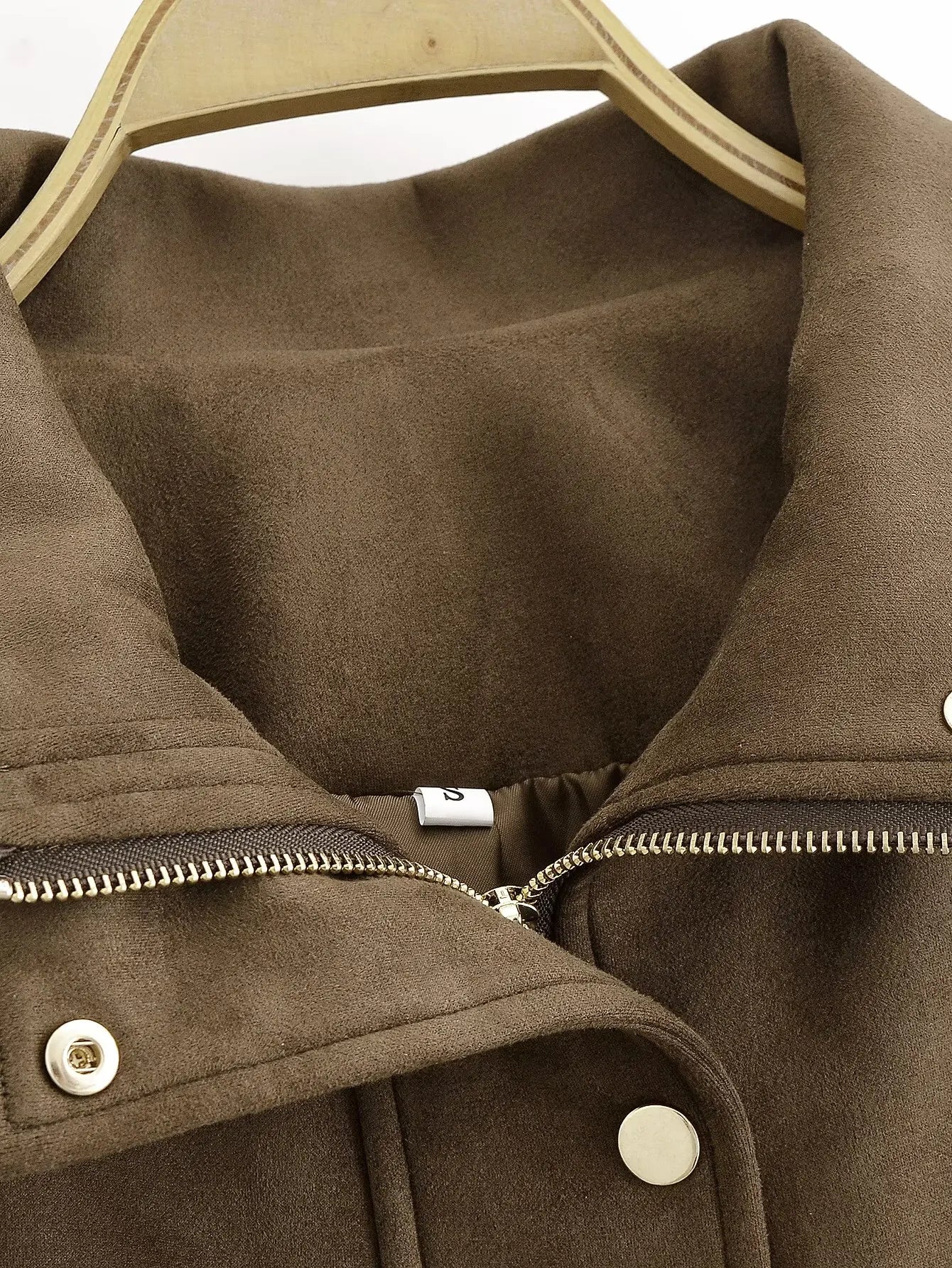 Elegant Hooded Double Breasted Jacket