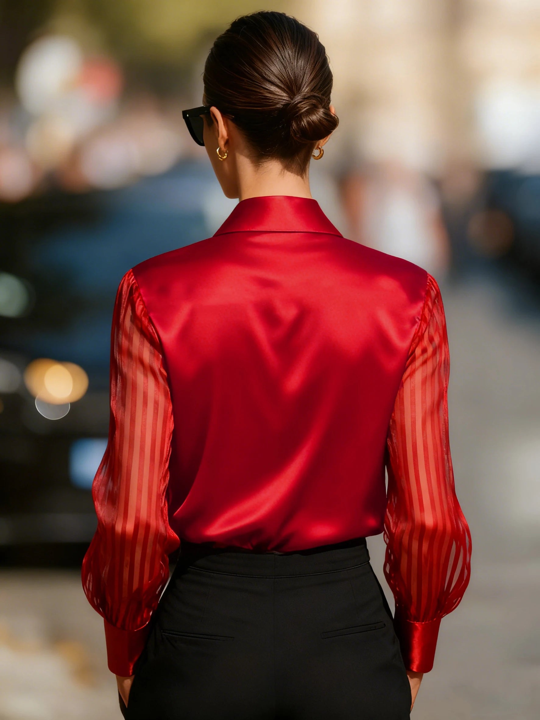 Women Shirt Blouse 2026 Fashion Long Sleeve Turn Down Collar White Black Shirt Blouse Women Tops Blouses Blusas Para Mujer Q6246
