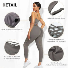 Ensemble Female 3 Pieces Yoga Set Gym Workout Clothes for Women Sport Long Sleeve Hoodie Sweater Active Wear Sport Set Tracksuit