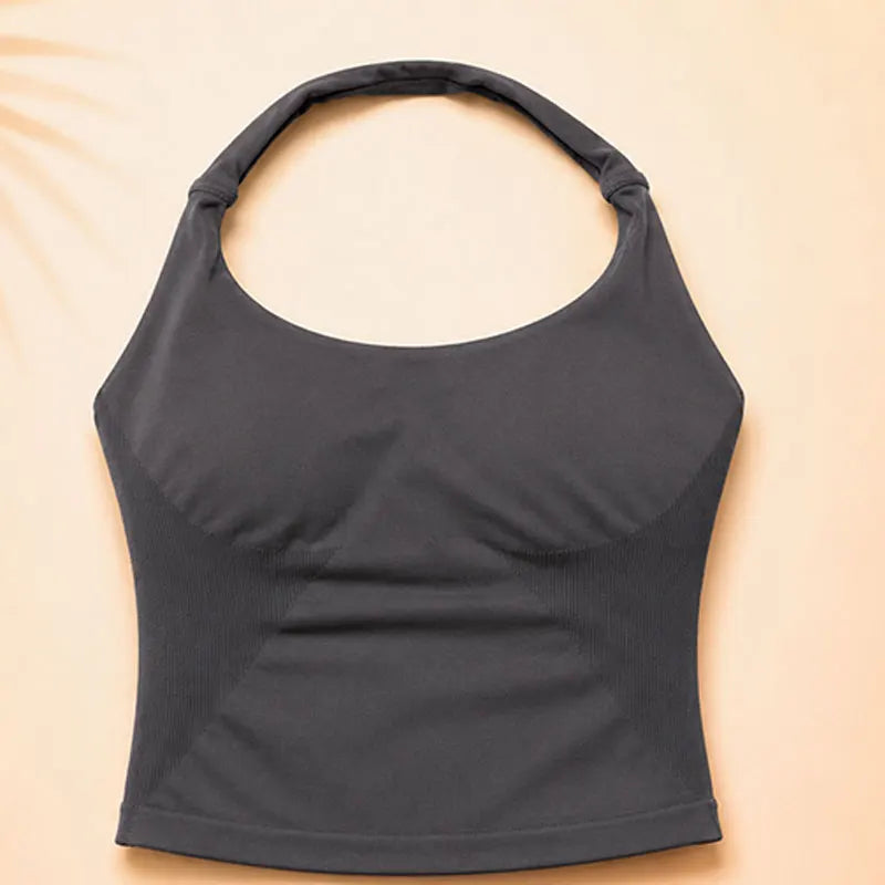 Women Seamless Yoga Set Halter Sports Bra Scrunch Butt Shorts 2 Piece Gym Workout Fitness Activewear High Waist Athletic Outfit