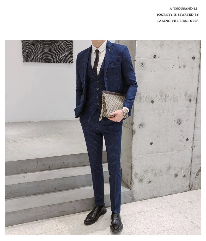 Refined Slim Wedding Suit Set