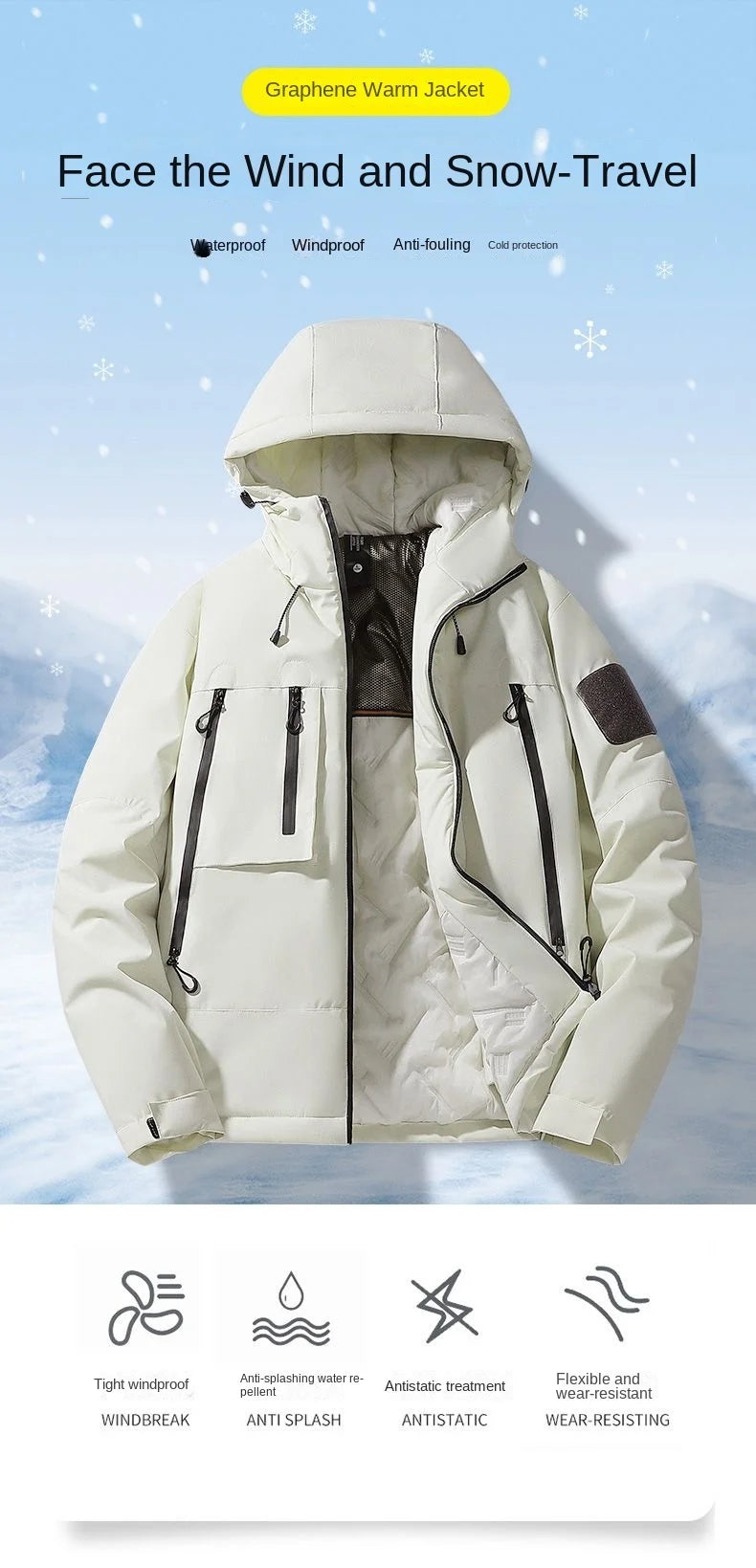 Graphene Heated Waterproof Parka