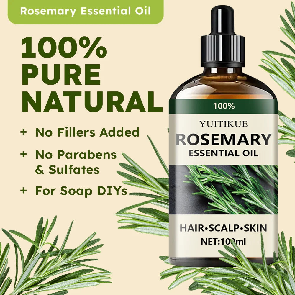 Pure Rosemary Aromatherapy Hair Oil