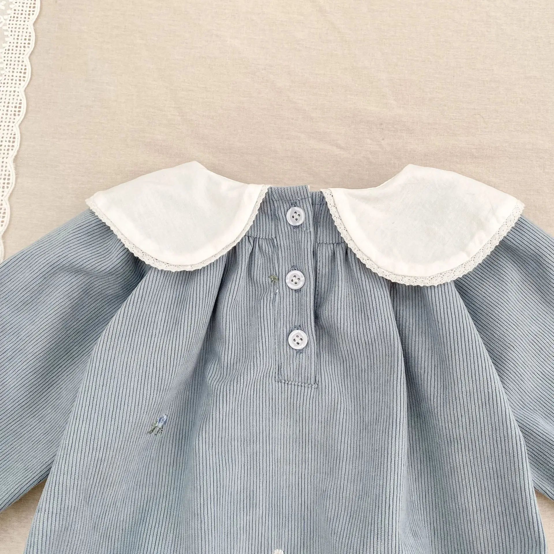 Floral Ruffle Baby Girl Romper