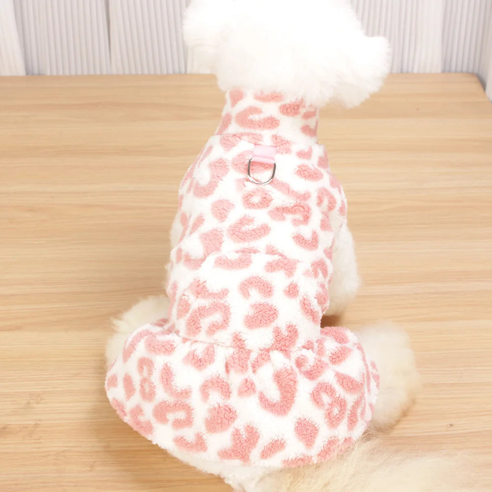 Leopard Print Dog Princess Skirt